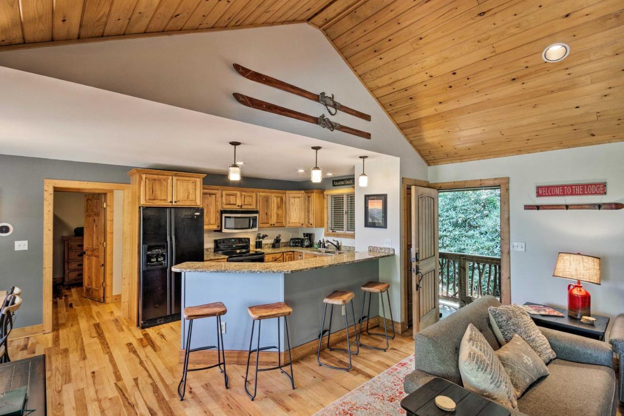 Cabin With Hot Tub And Mountain Views Less Than 5 Mi To Boone Blowing Rock Exterior photo