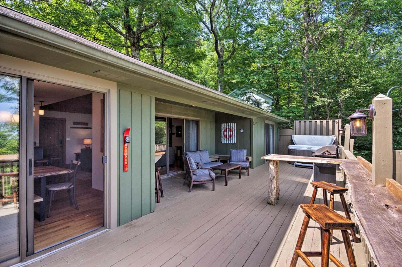 Cabin With Hot Tub And Mountain Views Less Than 5 Mi To Boone Blowing Rock Exterior photo